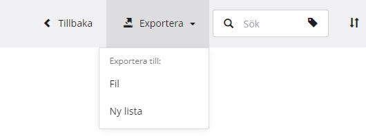 Exportera fil